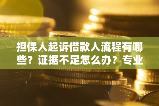 济南担保人起诉借款人流程有哪些？证据不足怎么办？专业律师解答