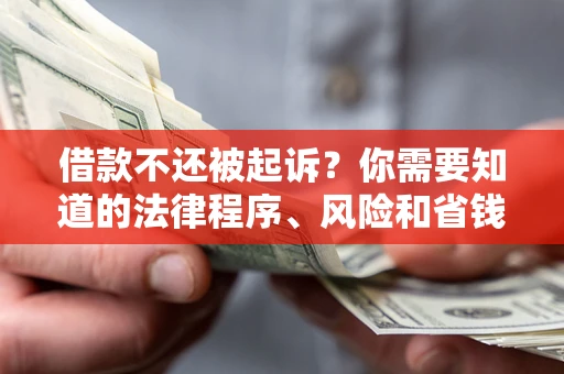 济南借款不还被起诉？你需要知道的法律程序、风险和省钱技巧